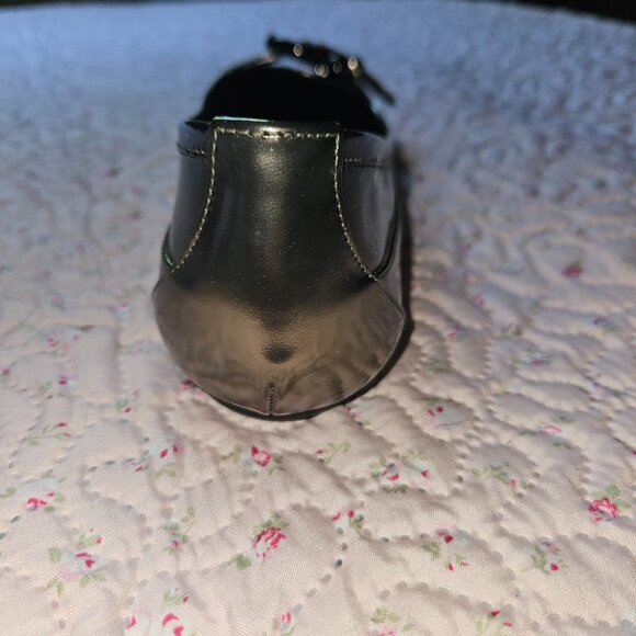 Burberry Metallic Flats with Buckle Detail. - Picture 2 of 9